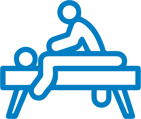 Icono masaje fisioterapia terapeutico canillas camilla